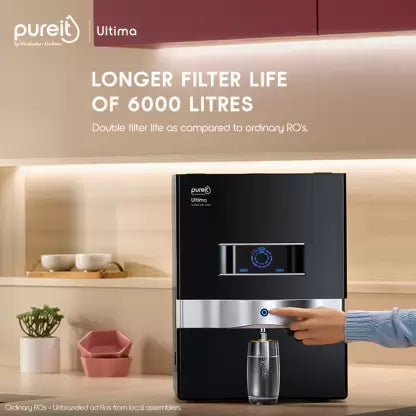 Pureit by HUL ULTIMA MINERAL 10 L RO + UV + MF Water Purifier with Digital Purity Indicator  (Black) Pureit by HUL ULTIMA MINERAL 10 L RO + UV + MF Water Purifier with Digital Purity Indicator  (Black)